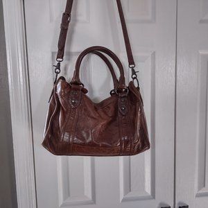Frye Melissa Satchel with original dust bag - Cognac